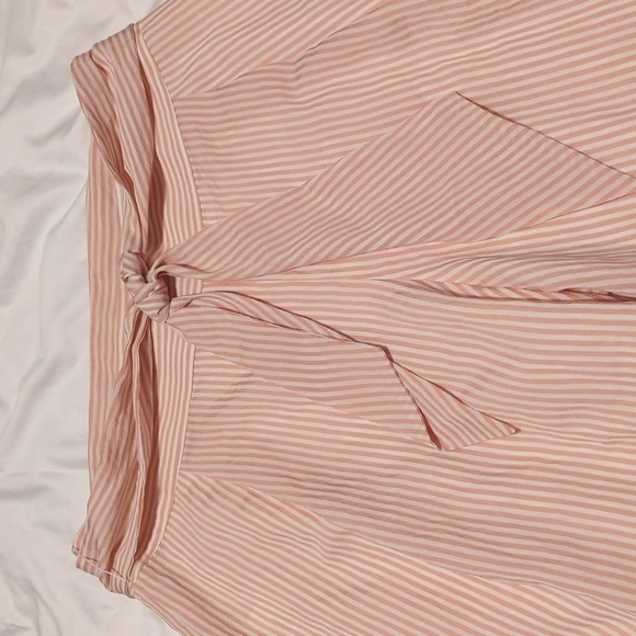 Club Monaco - Pink & White Striped High Waisted Flared “Bryanna” Pants Sz 12. - Picture 4 of 13